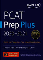 PCAT Prep Plus 2020-2021 Kaplan Publishing