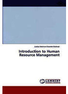 Introduction to Human Resource Management  LAP Lambert Academic Publishing 