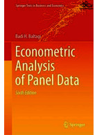 Econometric Analysis of Panel Data (Springer Texts in Business and Economics) 6th ed Springer Springer