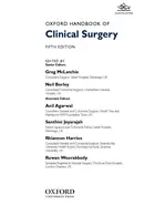 Oxford Handbook of Clinical Surgery, 5th edition 2022 Oxford University Press