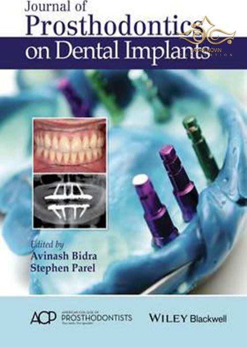 Journal of Prosthodontics on Dental Implants John Wiley-Sons