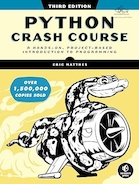 Python Crash Course, 3rd Edition: A Hands-On, Project-Based Introduction to Programming 3rd Edition | دوره سقوط پایتون، نسخه سوم: مقدمه ای عملی، مبتنی بر پروژه بر برنامه نویسی ویرایش سوم