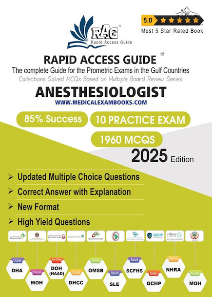 Anesthesiologist Book | Prometric MCQ Questions – 2025